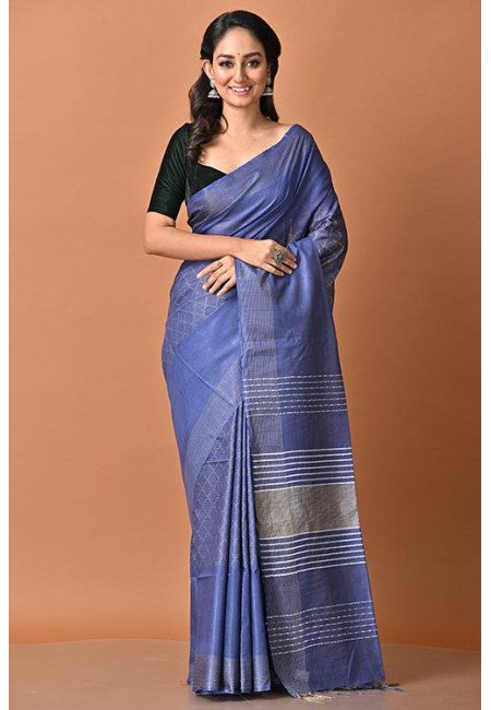 Royal Blue Color Bhagalpuri Silk Saree (She Saree 1993)
