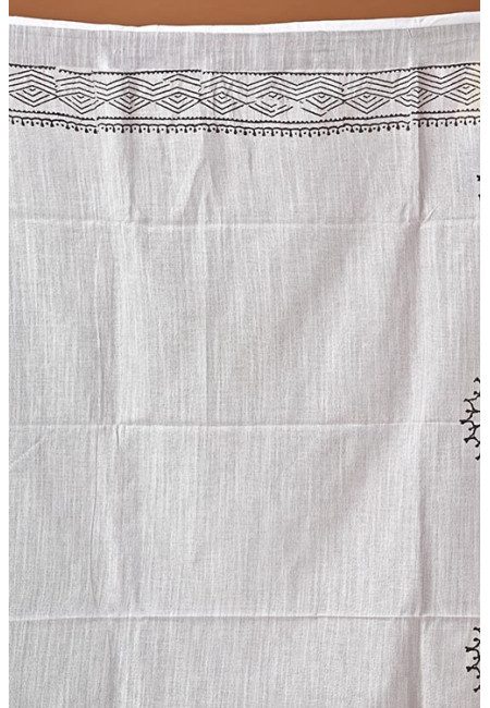 White Color Linen Cotton Saree (She Saree 1994)
