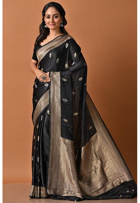 Black Color Soft Banarasi Gajji Silk Saree (She Saree 2017)