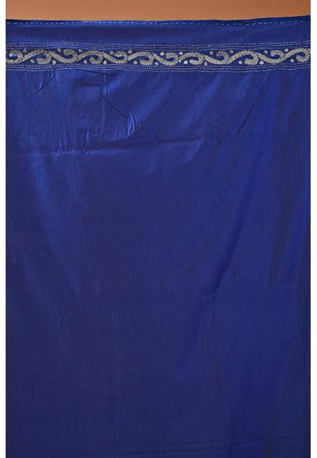 Royal Blue Color Designer Kantha Stitch Silk Saree (She Saree 2049)