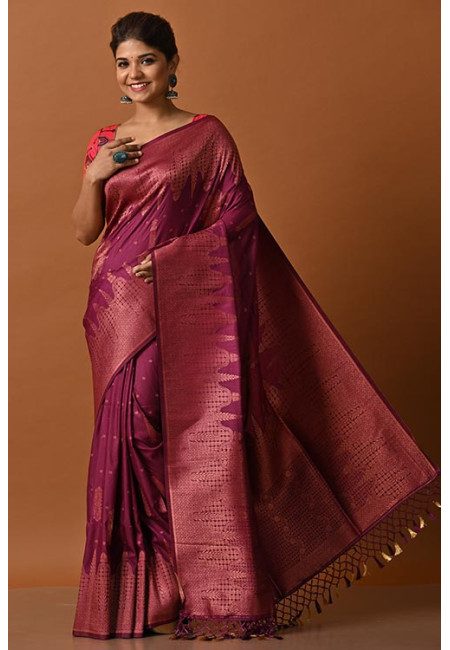 Magenta Color Fancy Silk Saree (She Saree 2063)