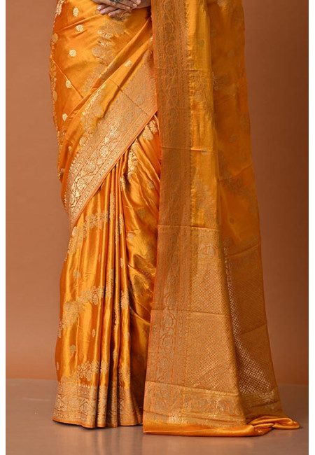 Mustard Color Soft Banarasi Gajji Silk Saree (She Saree 2090)