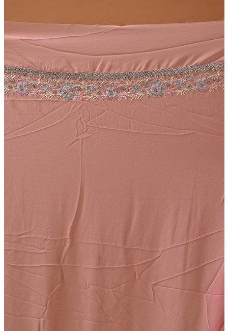 Pastel Pink Color Designer Party Wear Georgette Saree (She Saree 2106)