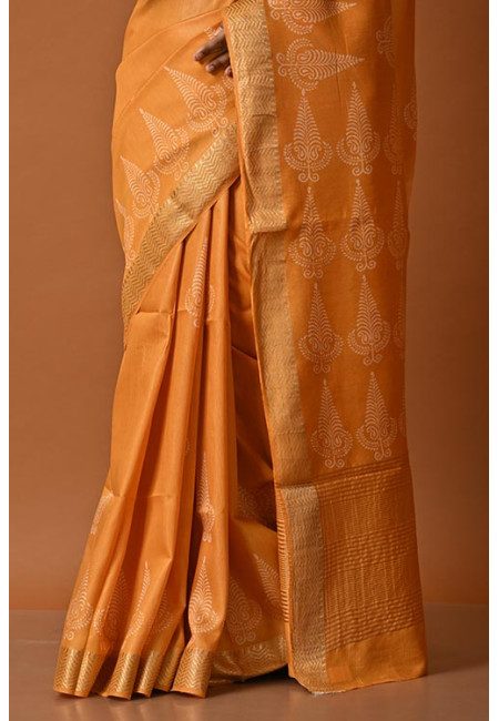 Mustard Color Bhagalpuri Silk Saree (She Saree 2142)