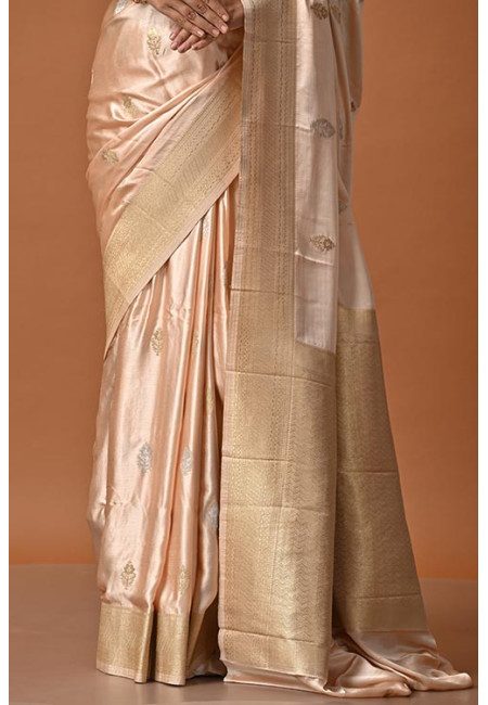 Beige Color Soft Banarasi Gajji Silk Saree (She Saree 2147)