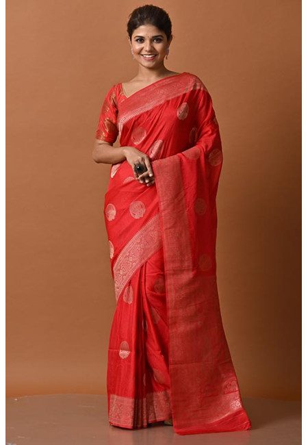Red Color Fancy Silk Saree (She Saree 2175)