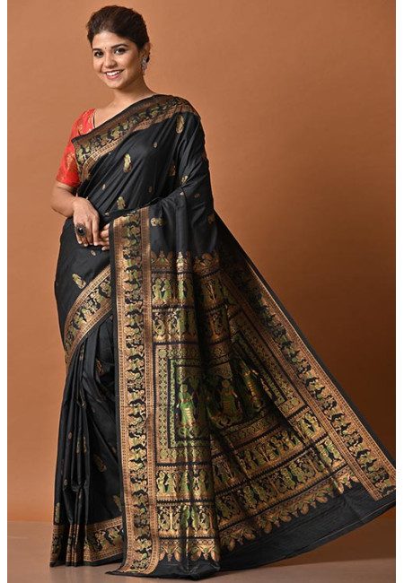 Black Color Swarnachari Silk Saree (She Saree 2181)