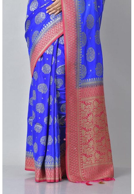 Royal Blue Color Semi Katan Silk Saree (She Saree 1120)