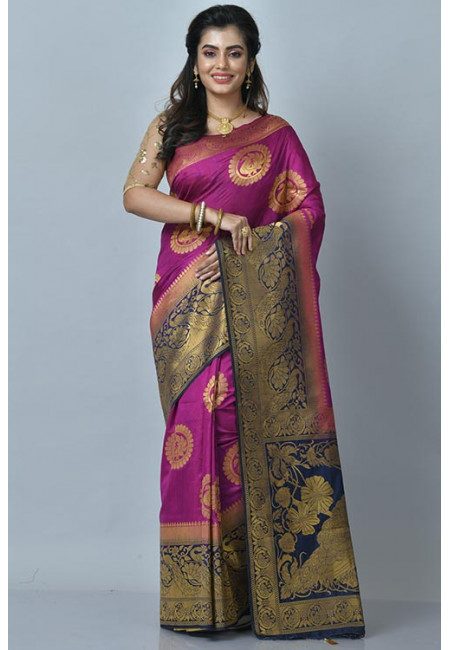 Magenta Color Designer Mysore Silk Saree (She Saree 1124)