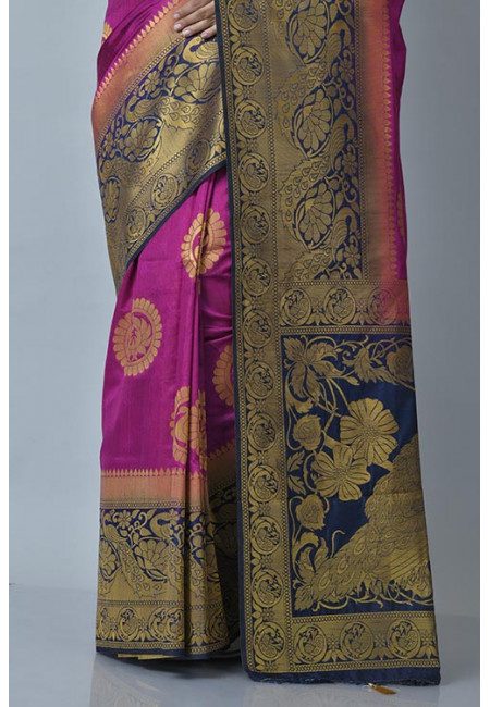 Magenta Color Designer Mysore Silk Saree (She Saree 1124)