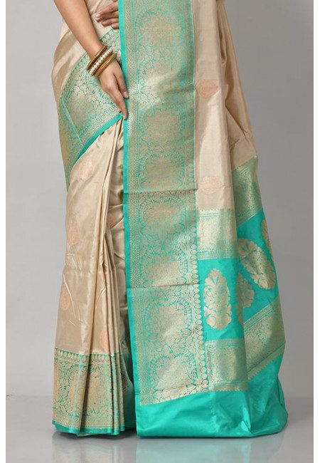 Beige Color Pure Katan Silk Saree (She Saree 1144)