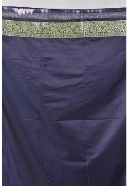 Deep Navy Blue Color Minakari Banarasi Silk Saree (She Saree 1152)
