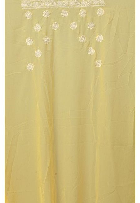 Yellow Color Embroidered Designer Chiffon Saree (She Saree 1191)