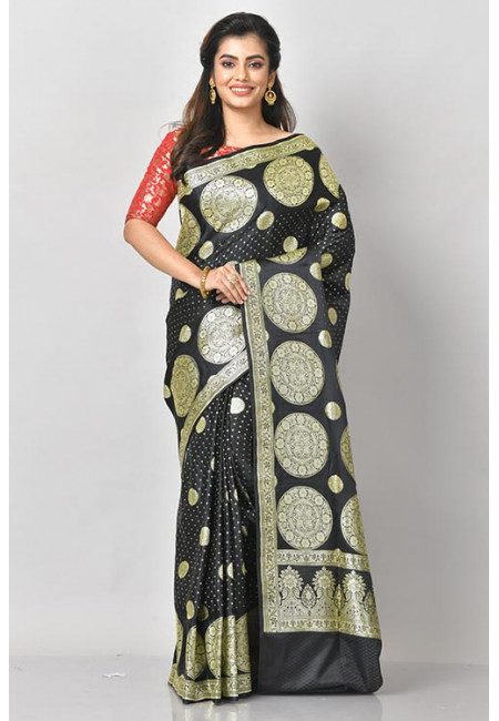 Black Color Banarasi Silk Saree (She Saree 1219)