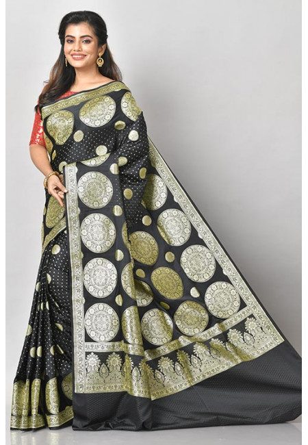 Black Color Banarasi Silk Saree (She Saree 1219)