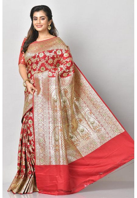 Maroon Color Designer Banarasi Silk Saree (She Saree 1220)