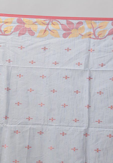 Grey Color Handloom Cotton Saree (She Saree 848)