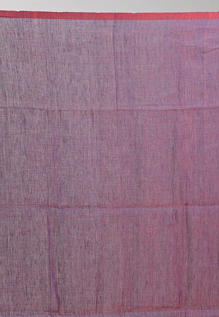 Purple Color Linen Banarasi Cotton Saree (She Saree 874)