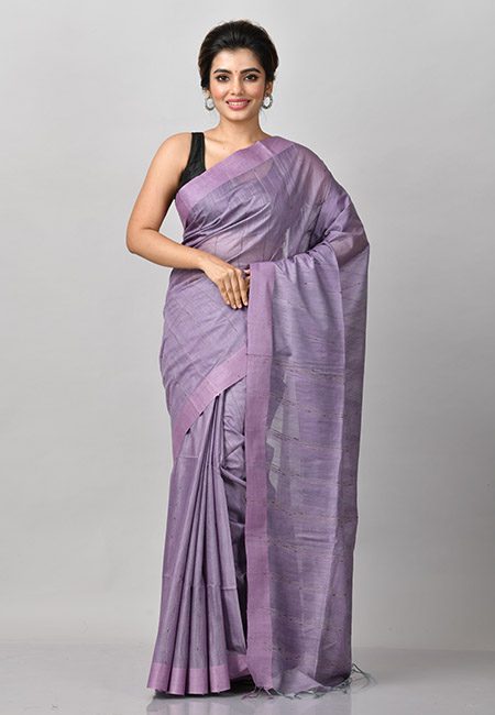 Mauve Color Matka Silk Saree (She Saree 897)