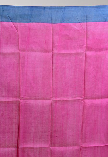 Fuchsia Pink And Off White Color Printed Soft Pure Silk Saree (She Saree 902)