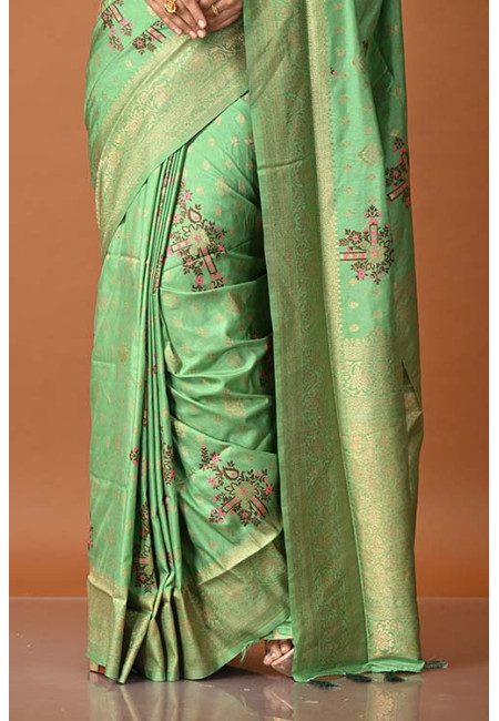 Green Color Designer Soft Khaddi Silk Saree (She Saree 1919)