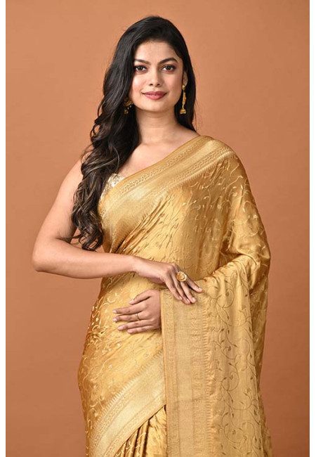 Golden Color Soft Mysore Silk Saree (She Saree 1929)