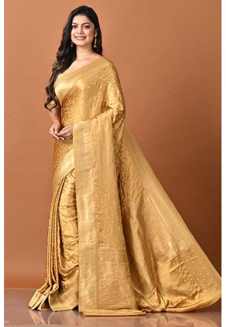 Golden Color Soft Mysore Silk Saree (She Saree 1929)