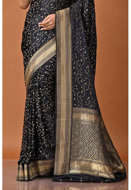 Black Color Soft Mysore Silk Saree (She Saree 1933)