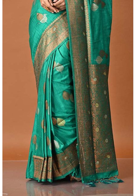 Green Color Soft Manipuri Silk Saree (She Saree 1934)