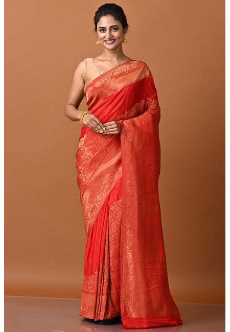 Red Color Designer Soft Khaddi Silk Saree (She Saree 1964)