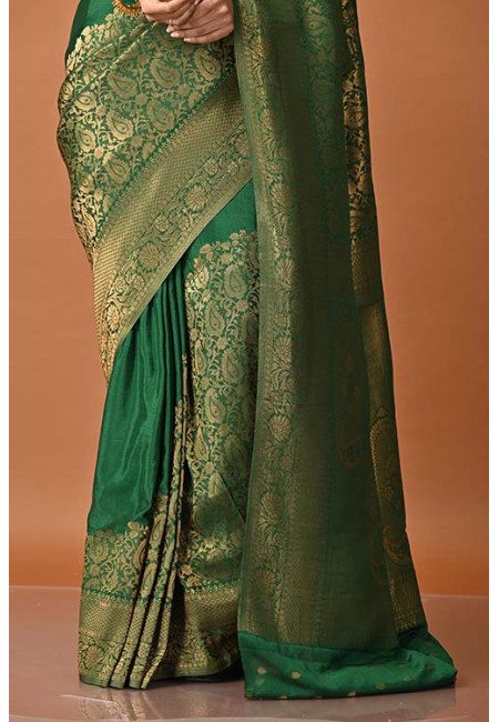 Green Color Designer Soft Khaddi Silk Saree (She Saree 1968)