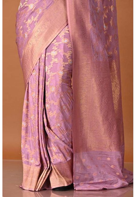 Lavender Color Designer Soft Khaddi Silk Saree (She Saree 1895)