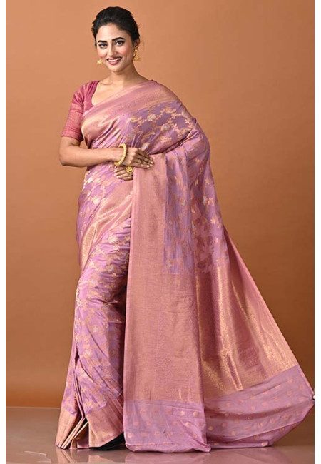 Lavender Color Designer Soft Khaddi Silk Saree (She Saree 1895)