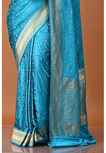 Peacock Blue Color Soft Mysore Silk Saree (She Saree 1914)