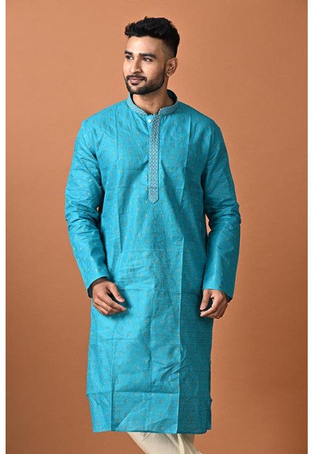 Tunte Color Handloom Cotton Punjabi Set For Men (She Punjabi 702)