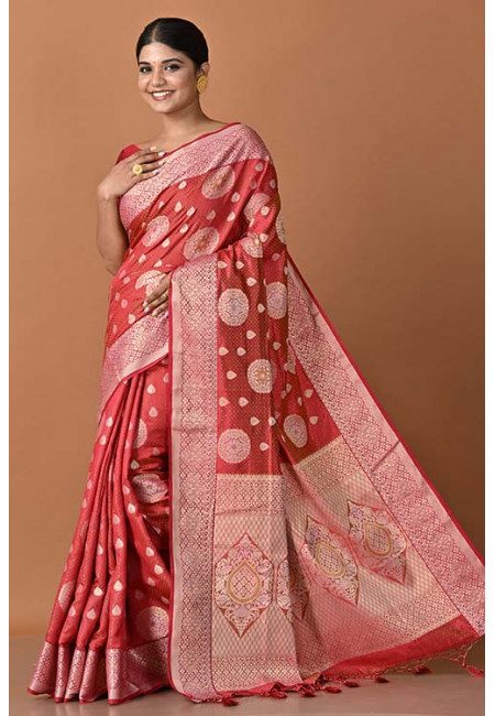 Maroon Color Semi Katan Silk Saree (She Saree 1551)