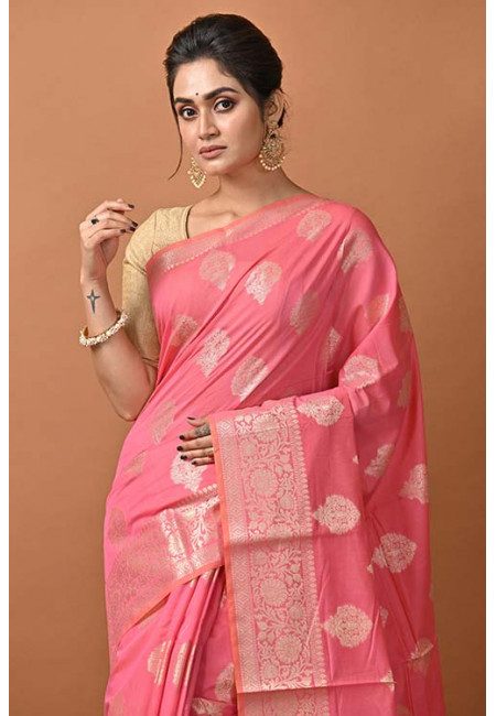 Pink Color Kora Silk Saree (She Saree 1262)