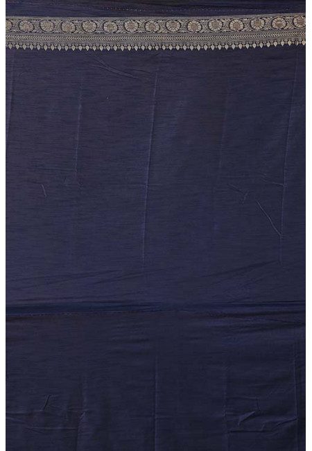 Navy Blue Color Semi Katan Silk Saree (She Saree 1264)