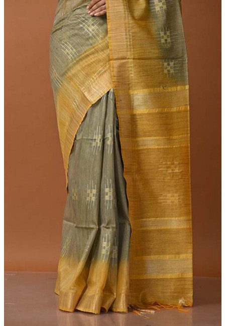 Deep Beige Color Matka Silk Saree (She Saree 1273)