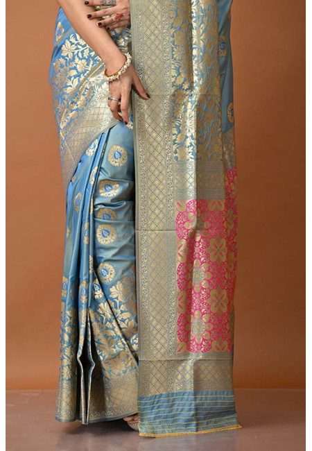Grey Color Mysore Silk Saree (She Saree 1320)