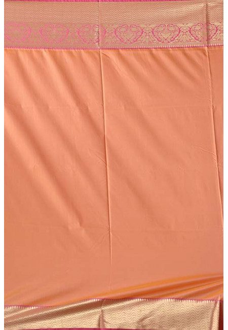 Dark Salmon Orange Color Mysore Silk Saree (She Saree 1322)
