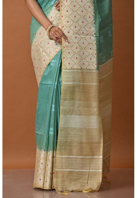 Green Sheen Color Matka Silk Saree (She Saree 1330)