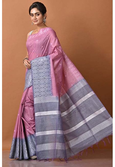 Charm Pink Color Matka Silk Saree (She Saree 1416)