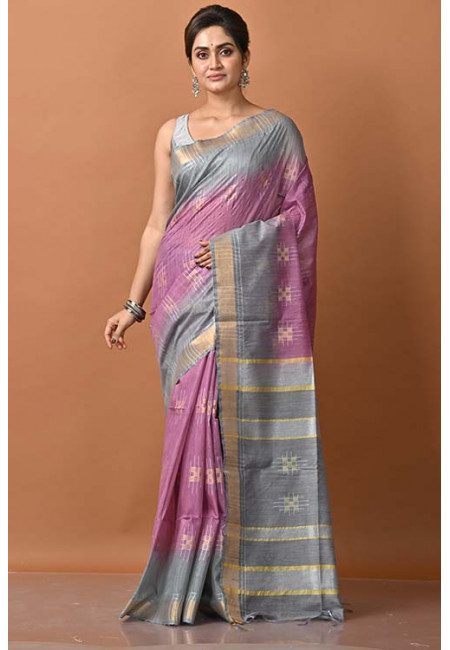 Mauve Color Matka Silk Saree (She Saree 1421)