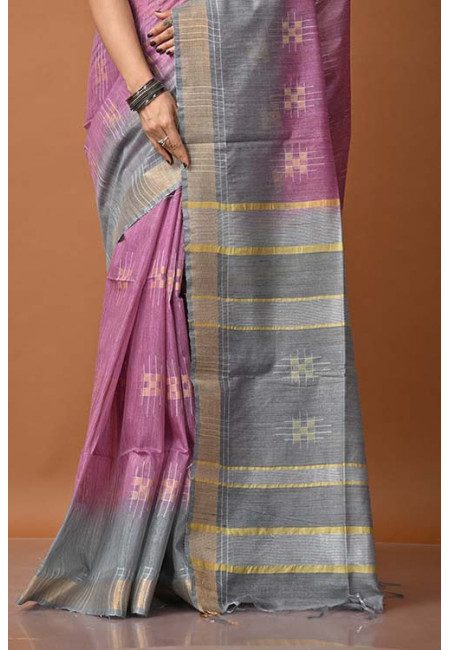 Mauve Color Matka Silk Saree (She Saree 1421)