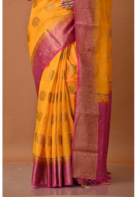 Mustard Color Kosha Silk Saree (She Saree 1450)