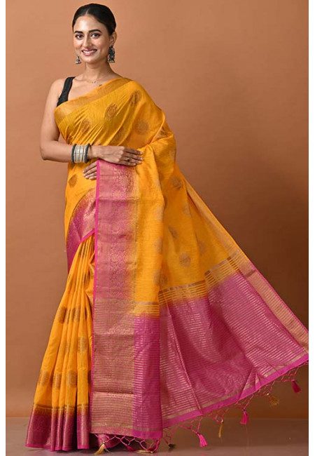 Mustard Color Kosha Silk Saree (She Saree 1450)
