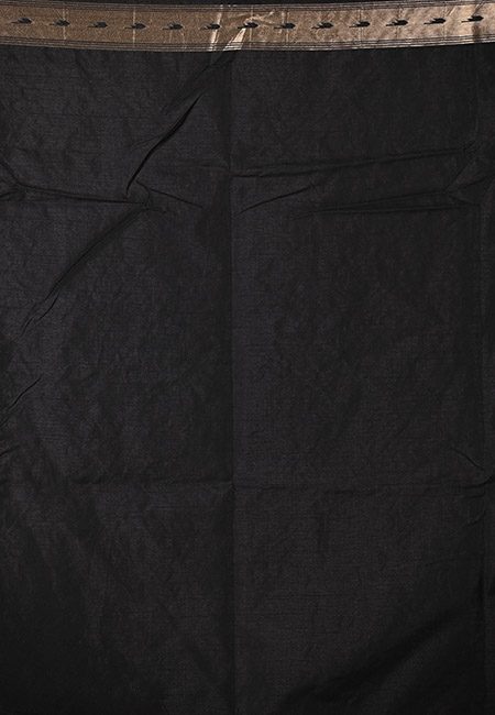 Black Color Semi Katan Silk Saree (She Saree 965)