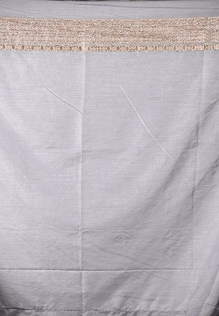 Grey Color Semi Katan Silk Saree (She Saree 977)