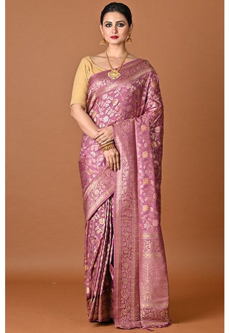 Mauve Color Soft Manipuri Silk Saree (She Saree 2455)
